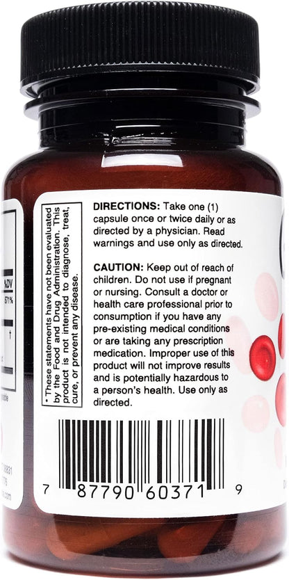 Natural Metabolic Support Supplement, Vegan, Gluten-Free 30 Vegetable Capsules Nutreance
