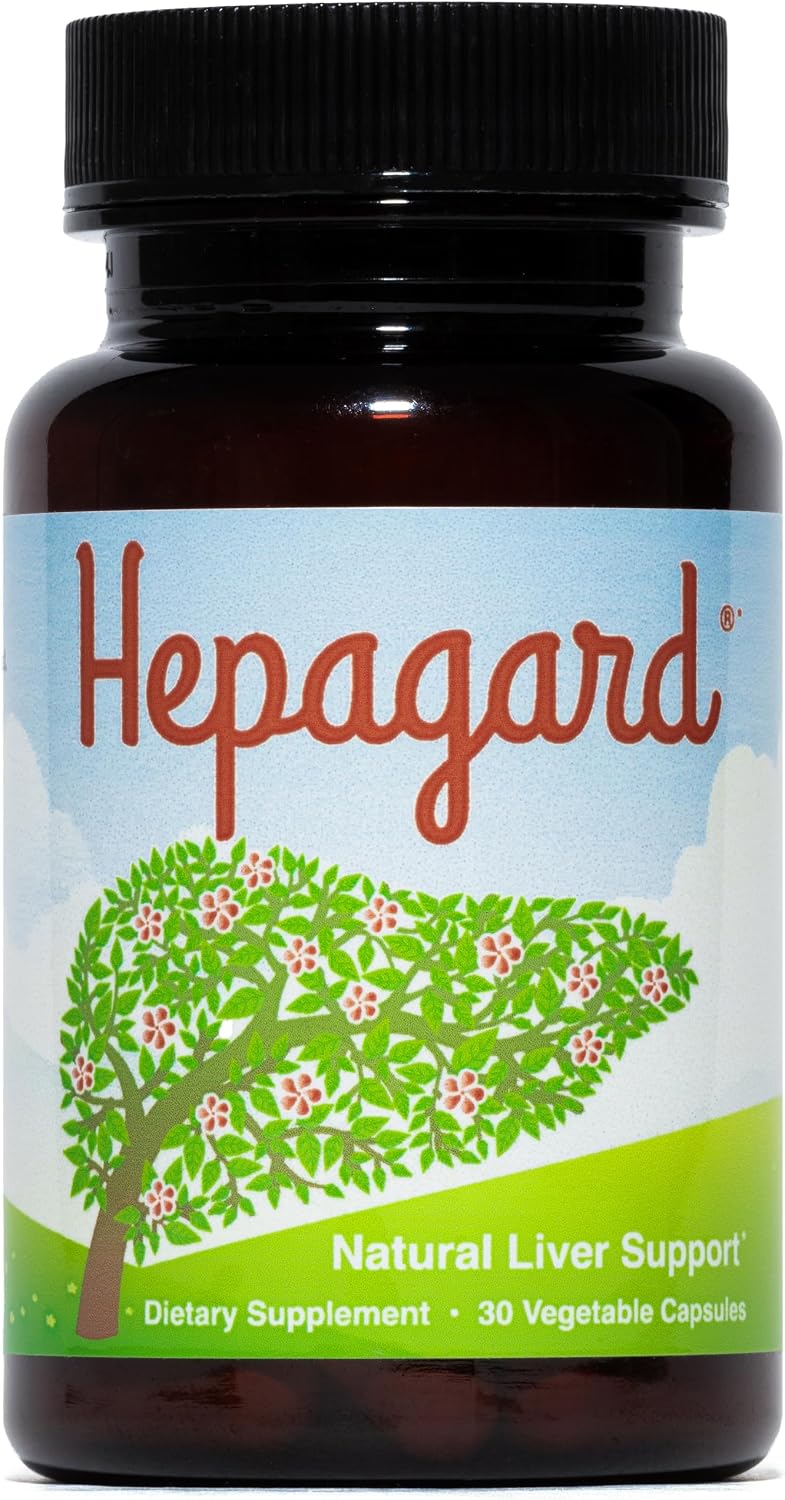 Hepagard Natural Liver Support Supplement with NAC, Vegan, Gluten-Free 30 Vegetable Capsules Nutreance